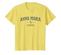 Athletic Vibes from Anna Maria, FL T-Shirt, Youth, Lemon Yellow, 2T