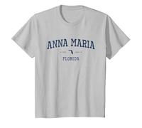 Athletic Vibes from Anna Maria, FL T-Shirt, Youth, Silver Grey, Large