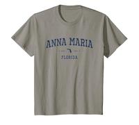 Athletic Vibes from Anna Maria, FL T-Shirt, Youth, Slate Grey, Medium