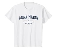 Athletic Vibes from Anna Maria, FL T-Shirt, Youth, White, 2T