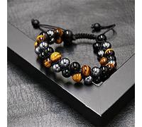 Athletic Watch Pull Weaving 8mm String Natural Jade Hand Bracelet Bracelets Talking Watch (Colour, One Size)