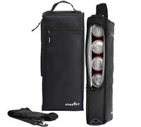Athletico Golf Cooler Bag - Soft Sided Insulated Cooler Holds a 6 Pack of Cans or Two Wine Bottles (Black)