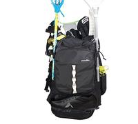Athletico Lacrosse Bag - Extra Large Lacrosse Backpack - Holds All Lacrosse or Field Hockey Equipment - Two Stick Holders and Separate Cleats Compartment (Black)
