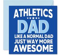 Athletics Birthday Card for Dad - Awesome Dad Sports - Happy Birthday Card for Men, 145mm Male Greeting Cards