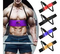 Athletics Gear AG Arm Blaster Bicep Isolator | Aluminum Body with Neoprene Foam Padding, Double Riveted and Adjustable Strap, Well Balanced Support (Purple)