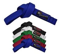 Athletics Gear AG Martial Arts Karate Belt, 100% Cotton with Multiple Stitching Belts for BJJ, Judo, Taekwondo and Karate (Blue, 280cm)