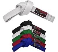 Athletics Gear AG Martial Arts Karate Belt, 100% Cotton with Multiple Stitching Belts for BJJ, Judo, Taekwondo and Karate (White, 240cm)