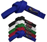 Athletics Gear AG Martial Arts Karate Belt, 100% Cotton with Multiple Stitching Belts for BJJ, Judo, Taekwondo and Karate (Blue, 220cm)