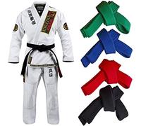 Athletics Gear AG Martial Arts Karate Belt, 100% Cotton with Multiple Stitching Belts for BJJ, Judo, Taekwondo and Karate (Yellow, 260cm)