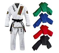 Athletics Gear AG Martial Arts Karate Belt, 100% Cotton with Multiple Stitching Belts for BJJ, Judo, Taekwondo and Karate (Yellow, 320cm)