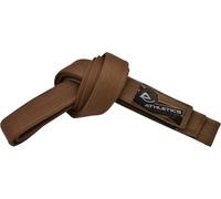 Athletics Gear AG Martial Arts Karate Belt, 100% Cotton with Multiple Stitching Belts for BJJ, Judo, Taekwondo and Karate (Brown, 220cm)