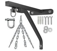Athletics Gear AG PUNCH BAG WALL BRACKET WITH CHAIN - Heavy Duty 16-guage, Steel Chain, D-Shackle Swivel & Fixing Materials