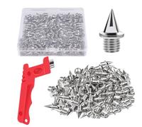 Athletics Peaks, 1/4 Inch Track Spikes | Long Distance Spikes Pointed Cone, Sportsmen Wear Resistant Spinter Nails for Sprint to a Long Jump