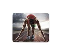 Athletics Runner Olympics Mouse Mat Pad - Active Sport Computer #14521