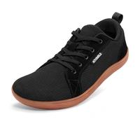 ATHMILE Barefoot Shoes Men Wide Toe Box Zero Drop Sneakers Earthing Minimalist Fashion Athletic Footwear for Grounding Gym Trail Running Hiking Walking Casual Breathable Non Slip, Black Gum, 9 Wide