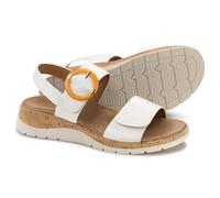 ATHMILE Women's Sandals Orthopedic Arch Support Platform Sandals for Women Adjustable Straps for Narrow & Wide Feet Comfort Walking Shoes for Travel Work Vacation & Everyday Casual Wear White