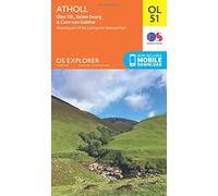 Atholl Map | Glen Tilt, Beinn Dearg & Carn nan Gabhar | Ordnance Survey | OS Explorer Map OL51 | Scotland | Walks | Hiking | Maps | Adventure