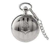 AthuAh Vintage Watch, Auto Self Winding Mechanical Pocket Watch Exquisite Chain Pendant Unisex Clock Gifts