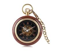 AthuAh Vintage Watch, Pocket Watch Carving Exquisite Hand Winding Vintage Mechanical Classic Gift Pendant Men