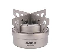 ATiAP Alcohol Stove Backpacking Stove Camping Stove Alcohol Burner with Cross Stand Titanium Ultralight Portable