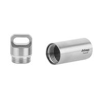 ATiAP Titan Keyring with Pill Compartment - Waterproof Micro Pill Organiser, Small Nitroglycerin, Medical-Grade EDC Pill Case for Men and Women Ta6170L