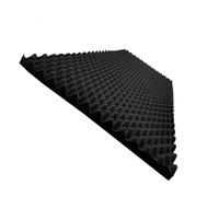 Aticonas 1 Pack Egg Crate Foam, 48X24X2'' Acoustic Panels, Soundproof Wall Panels, Quick Expansion Sound Absorbers for Live Rooms, Broadcasting Studios & Gaming Rooms, Black