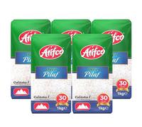 Atifco Orez Pilaf White Rice 1Kg | Long Grain White Rice | Fluffy and Flavorful Side Dish | Grown in Romania | Ideal for Stir Frys, Salads & Currys | Pack of 5