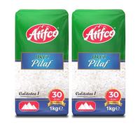 Atifco Orez Pilaf White Rice 1Kg | Long Grain White Rice | Fluffy and Flavorful Side Dish | Grown in Romania | Ideal for Stir Frys, Salads & Currys | Pack of 2