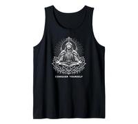 Atilla The Hun in Zen Lotus Position Conquer Yourself Tank Top