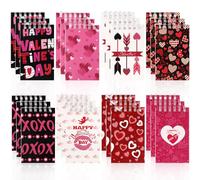 Atiloy 24PCS Mini Valentine's Day Notepads Mini Heart Notebooks for Kids Mini Journal Pocket Notebooks Set Small Spiral Notebook Girls Boys Valentines Gift Exchange School Classroom Reward