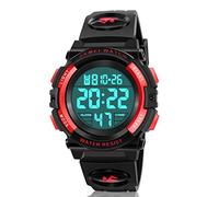 ATIMO LED 50M Waterproof Kids Digital Sport Watch - Kids Gifts, Red, Chronograph,Digital