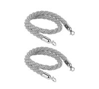 ating Barrier Rope with Hooks 2Pack Hemp Queue Management Rope for Visitor Control DurableBarrier Twisted Hemp Rope for Event Crowd Control