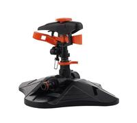 ating Garden Water Sprayer with Brass Connectors, ABS Material, 25 L/min Flow, Up to 3600 sq ft, Compatible with Standard Garden Hose, Black/for Orange