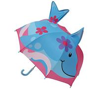 Atino Childrens 3D Fun Animal Umbrella Blue Pink Dolphin