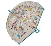 Atino Childrens Clear Umbrella with Fun Designs Pink Unicorns
