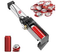 ATINY Air Power Can Crusher for Recycling, Pneumatic Aluminum Can Crusher Countertop,Air Cylinder Can Crusher,Soda Beer Can Bottles for Recycling,Eco-Friendly Recycling Tool-Grey