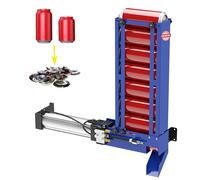 ATINY Air Power Can Crusher with Hopper,Pneumatic Heavy Duty Can CrusherWall Mounted for Recycling 12oz 16oz,Soda Beer Automatic Can Smasher,Eco-Friendly Recycling Tool(Blue)