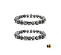 Atiptu 2Pcs Anti Alcohol Bracelets for Men Women Adjustable Stop Drinking Alcohol Craving Bracelet Anxiety Bracelet Set Reduces Drinking Cravings, One Size, obsidian, no gemstone