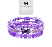 Atiptu Always Believe in Yourself Butterfly Bracelet Adjustable String Butterfly Bracelets Cute Butterfly Charm Bracelets Bracelet Suitable For Women Butterfly Jewelry, L, Metal, no gemstone