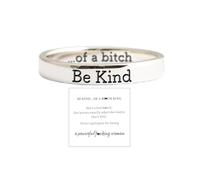 Atiptu Be Kind Ring,Be Kind of a Bi ch Ring for Women,Motivational Jewelry for Sisters Friends Be Kind...of a Bich Mantra Ring, Stainless Steel, No Gemstone