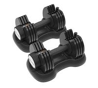 ATIVAFIT 2x12.5kg Adjustable Dumbbell for Workout Strength Training Fitness Weight Gym with Fast Automatic Adjustable