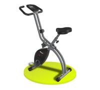 ATIVAFIT Exercise Bike Foldable Fitness Bike Magnetic Foldable Indoor Cycling Bike 3-In-1 Foldable Exercise Bike for Home Use with Resistance Bands Home Workout Exercise Equipment Grey