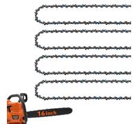 ATIVERE 4 Pack 16inch Chainsaw Chain 3/8" LP Pitch, 043" Gauge, 55 Drive Links, Fit for Stihl MS170-171, MS180c-181 017 018 61 PMM3-55