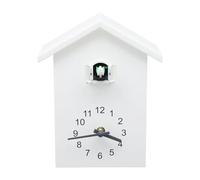 ATIVLB House Shape Wall Decor Clock Modern Clock, Silent Scanning Mechanism,White cuckoo clock hanging on the window to tell the time,for Kitchen Living Room Bedroom Office School Decor,20x25cm