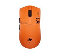 ATK Blazing Sky X1 V2 Air+ Wireless Gaming Mouse, PAW3955 Master Sensor, DPI up to 50,000, 48g Lightweight, 8K Polling, 300 Hr Battery Life, All-New Nano Coating, Dual-Mode 2.4G/Wired - Orange