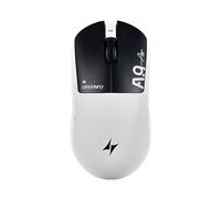 ATK Dragonfly A9 Air Wireless Gaming Mouse, PAW3950 Ultra Sensor, DPI up to 42,000, 47g Lightweight, 8K Polling, 300 Hr Battery Life, 5 Programmable Buttons, Dual-Mode 2.4G/Wired - Shadow White