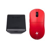 ATK Dragonfly A9 NB Ultra Wireless Gaming Mouse, PAW3395 Ultra Sensor, DPI up to 42,000, 56g Lightweight, 8K Polling, 200 Hr Battery Life, 5 Programmable Buttons, Dual-Mode 2.4G/Wired (Red)