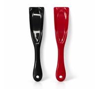 ATKIN BROTHERS Shoe Horn Long Lazy Shoe Horn Comfortable Suitable for Seniors Kids Boots Men Women Elderly Pregnancy Boots Tennis Shoehorn Accessories Shoe Lifter Colour Red Black(2 Pcs)