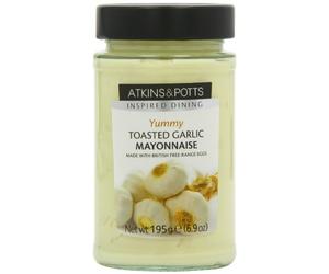 Atkins and Potts Toasted Garlic Mayonnaise 195 g (Pack o 195 g (Pack of 6)