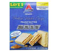 Atkins Peanut Butter Protein Wafer Crisps - 5 Bars, Low Carb, No Added Sugar